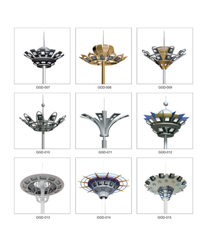 GGD-007/GGD-008/GGD-009/GGD-010/GGD-011/GGD-012/GGD-013/GGD-014/GGD-015 Lampa de stradă cu pol înalt
