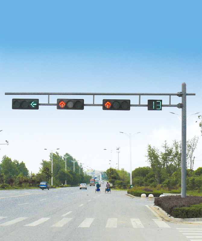 Lumina semnalului dublu Wishbone cu o singură coloană Polul de lumină semnal