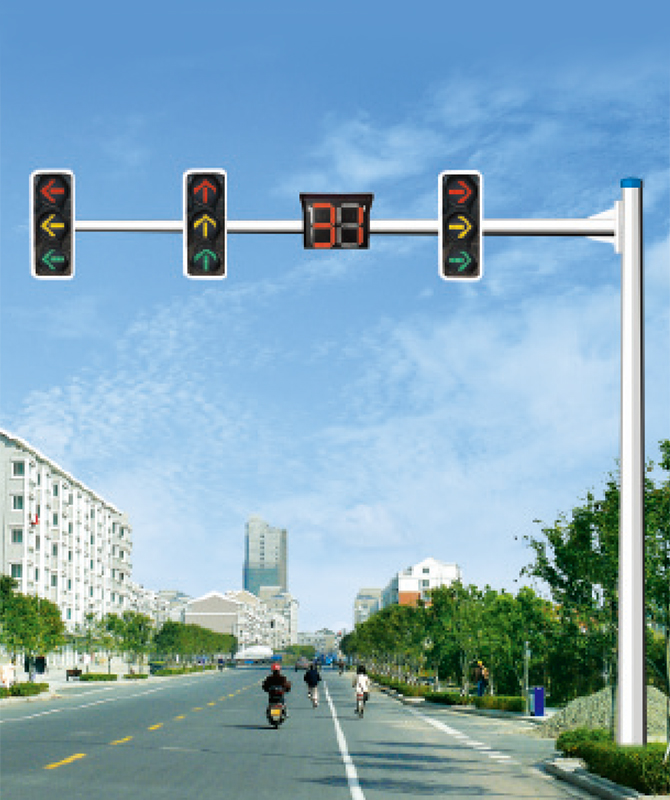 Polul de semnal octagonal cu cantilever Polul de lumină semnal