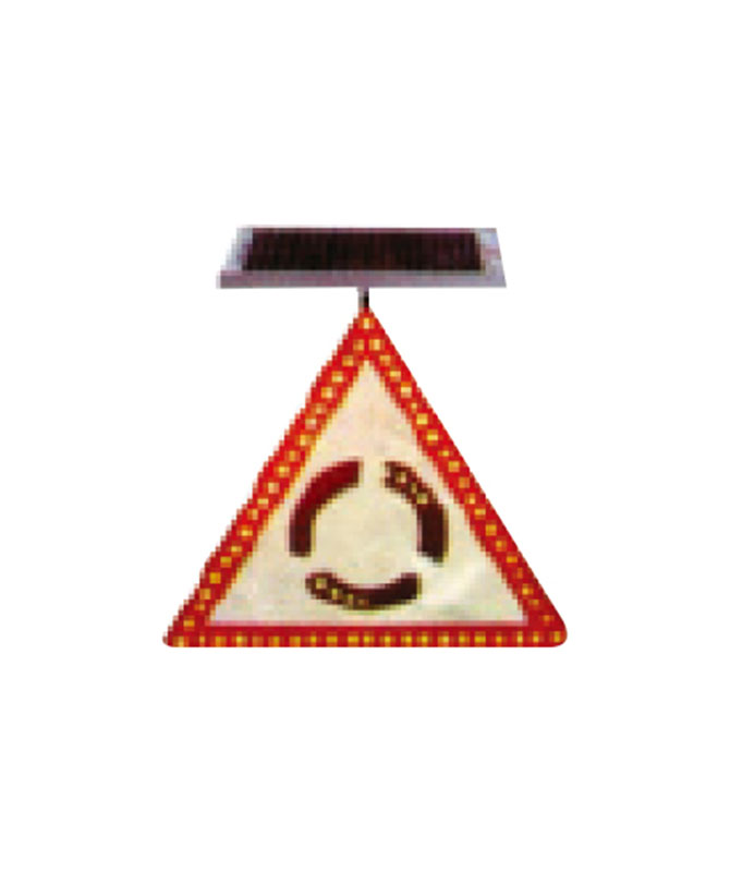 Sy-6e Lumina de semnal intermitent galben solar